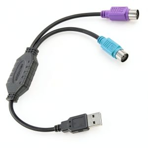 Gtziqa PS/2 to USB Adapter Dual Ports Durable-0