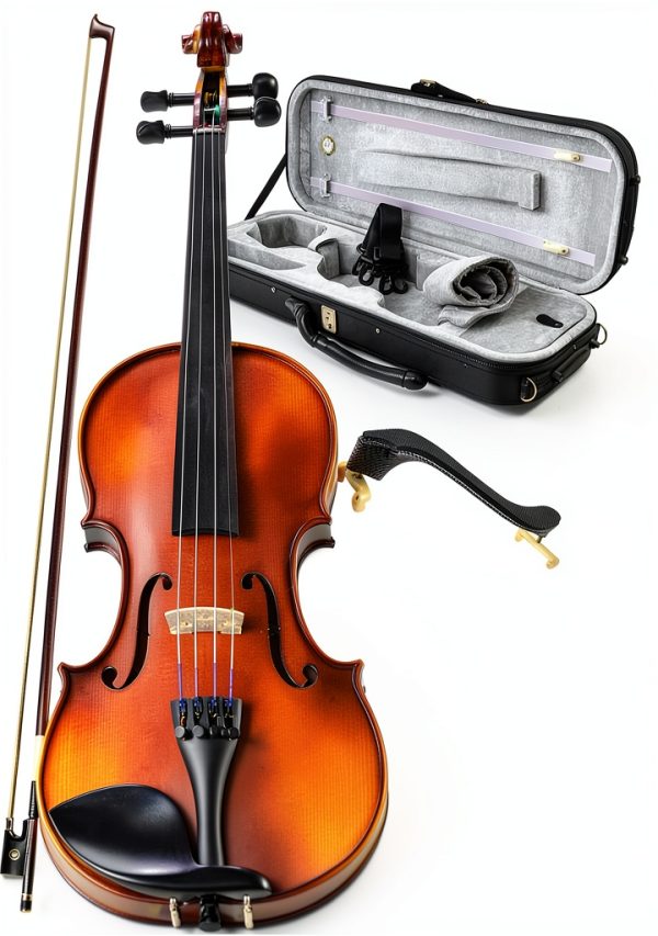 Bunnel 4/4-Size Violin Maple Wood Handcrafted-0