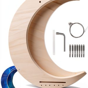 Moon Shaped Lyre Harp KBI Basswood Full Size-0