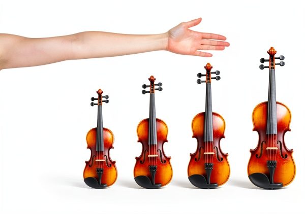 Glarry GV104 3/4 Acoustic Violin Natural Satin Matte Linden Wood-3