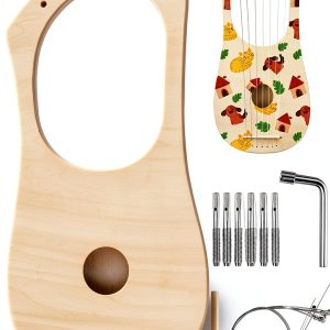 Wooden Harp Lyre DIY Kit Goghost Natural 7String-0
