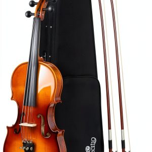 Cecilio 3/4 Acoustic Violin Spruce Top Varnish-0