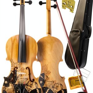 Student Acoustic Violin 4/4 Full Size Maple Spruce-0