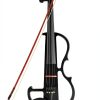 Vangoa Electric Violin 4/4 Student Model Black Solid Maple Body-0