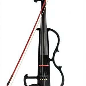 Vangoa Electric Violin 4/4 Student Model Black Solid Maple Body-0