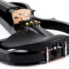 Vangoa Electric Violin 4/4 Student Model Black Solid Maple Body-7
